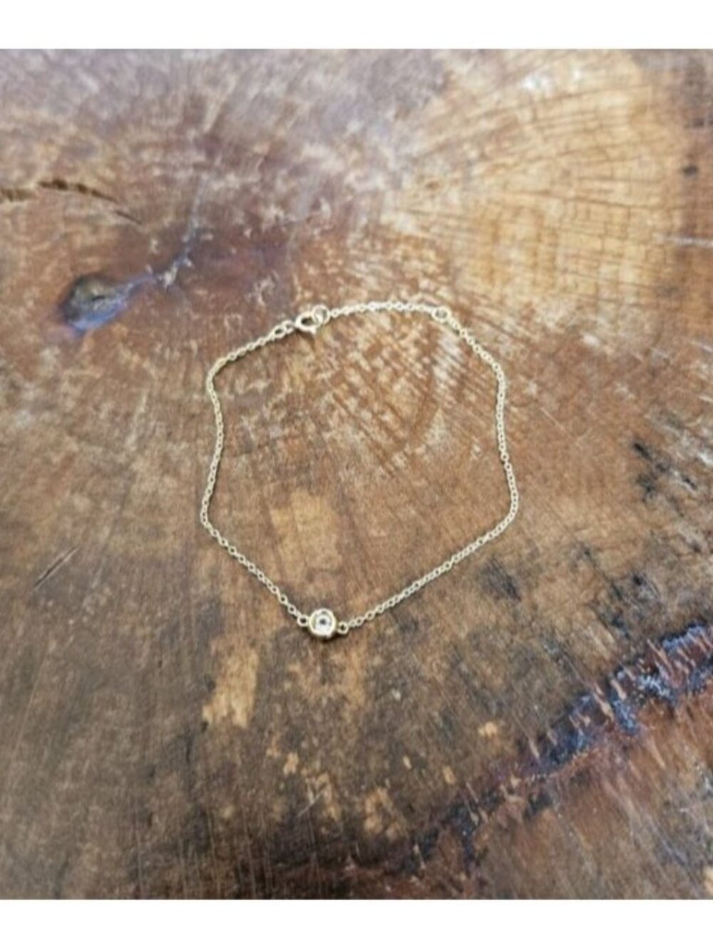 Marrin Costello Soleil Bracelet Gold Bezel Topaz Dainty Minimalist NWT - Picture 10 of 16